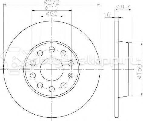 Фото Диск тормозной задний  1K0615601AA для Seat Leon / Altea / Ateca Kh7 {forloop.counter}}